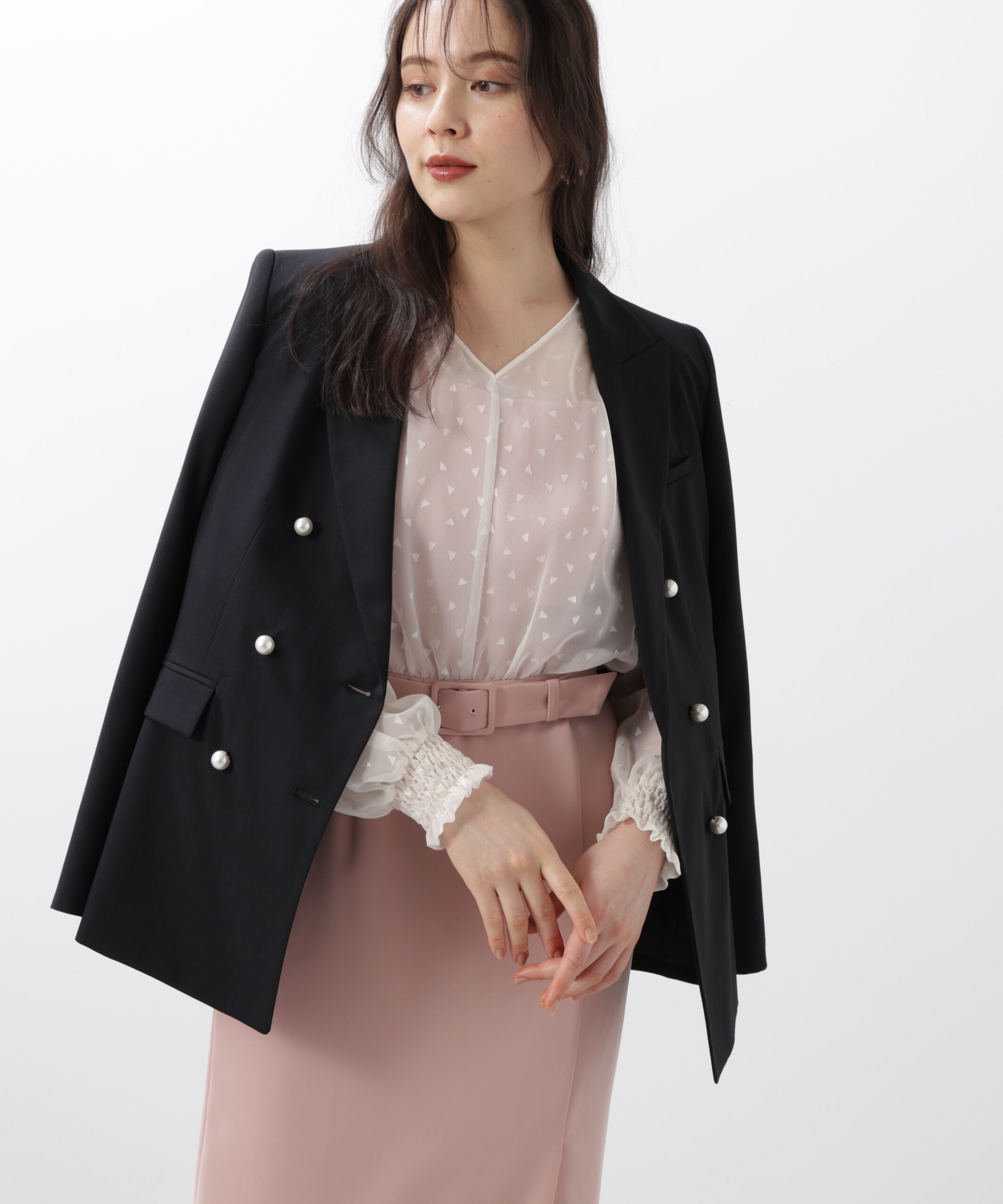  「◆ダブルブレストジャケット」|その他|ブラック