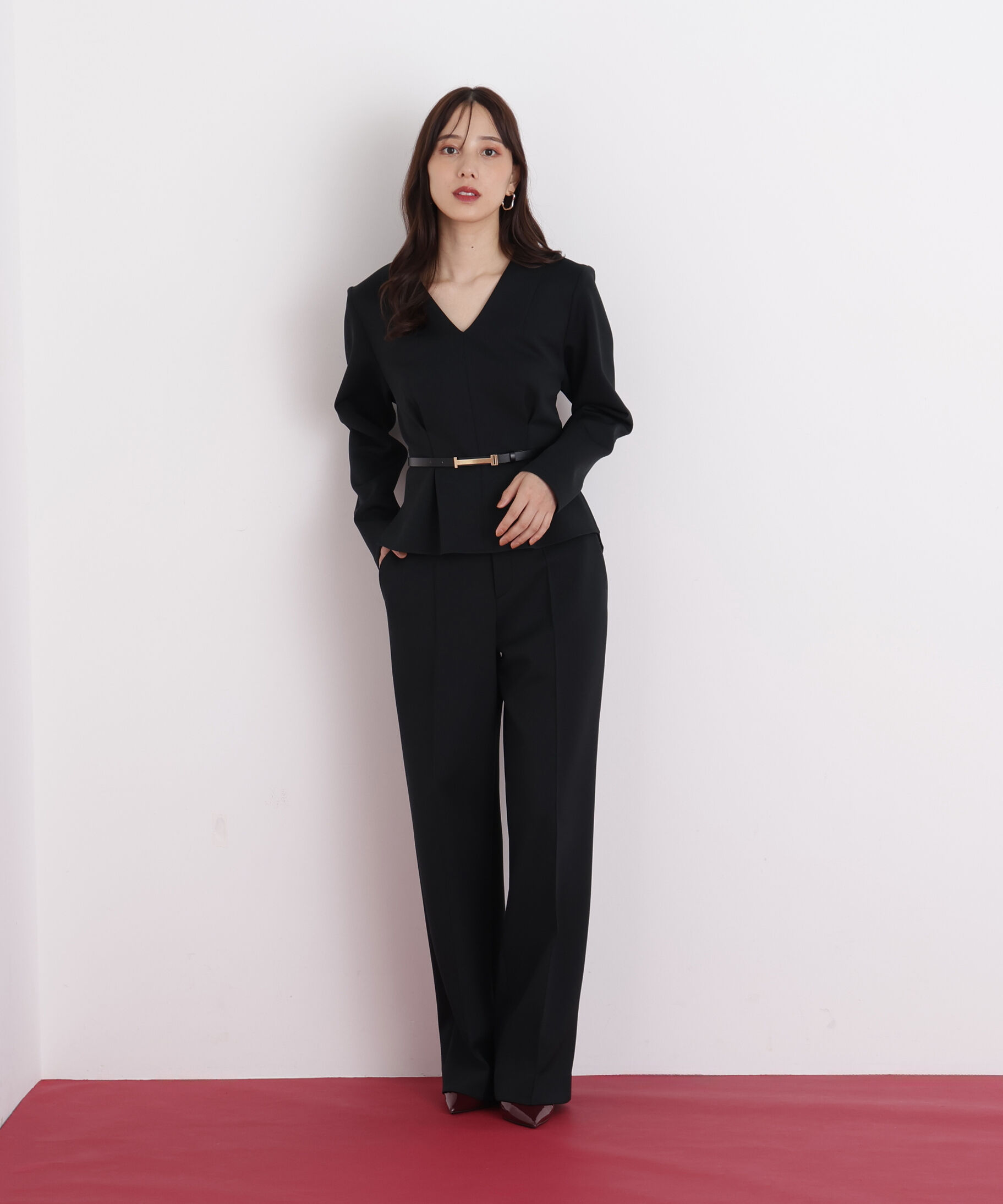  「◆タックフレアダンボールブラウス」|シャツ・ブラウス|