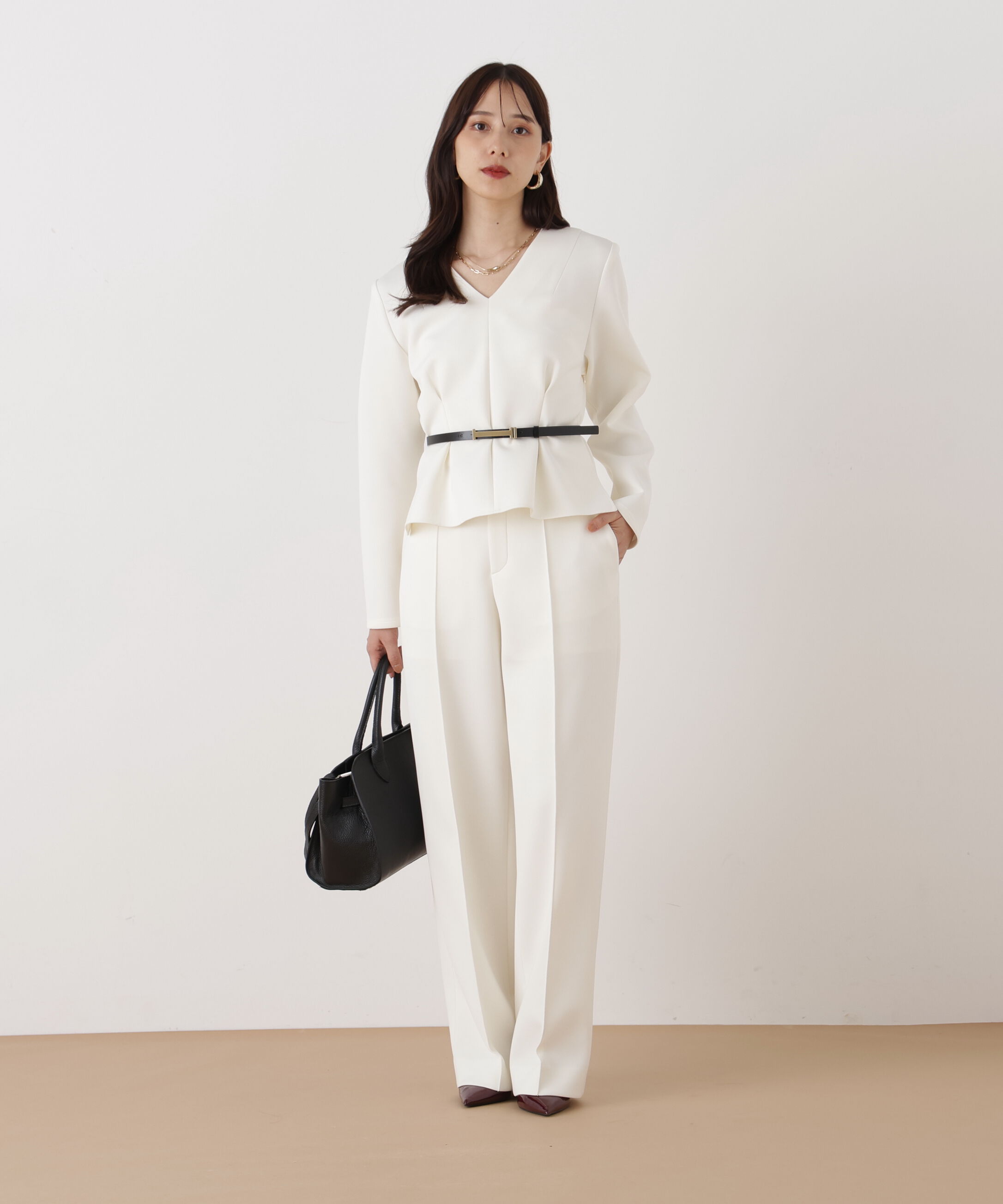  「◆タックフレアダンボールブラウス」|シャツ・ブラウス|