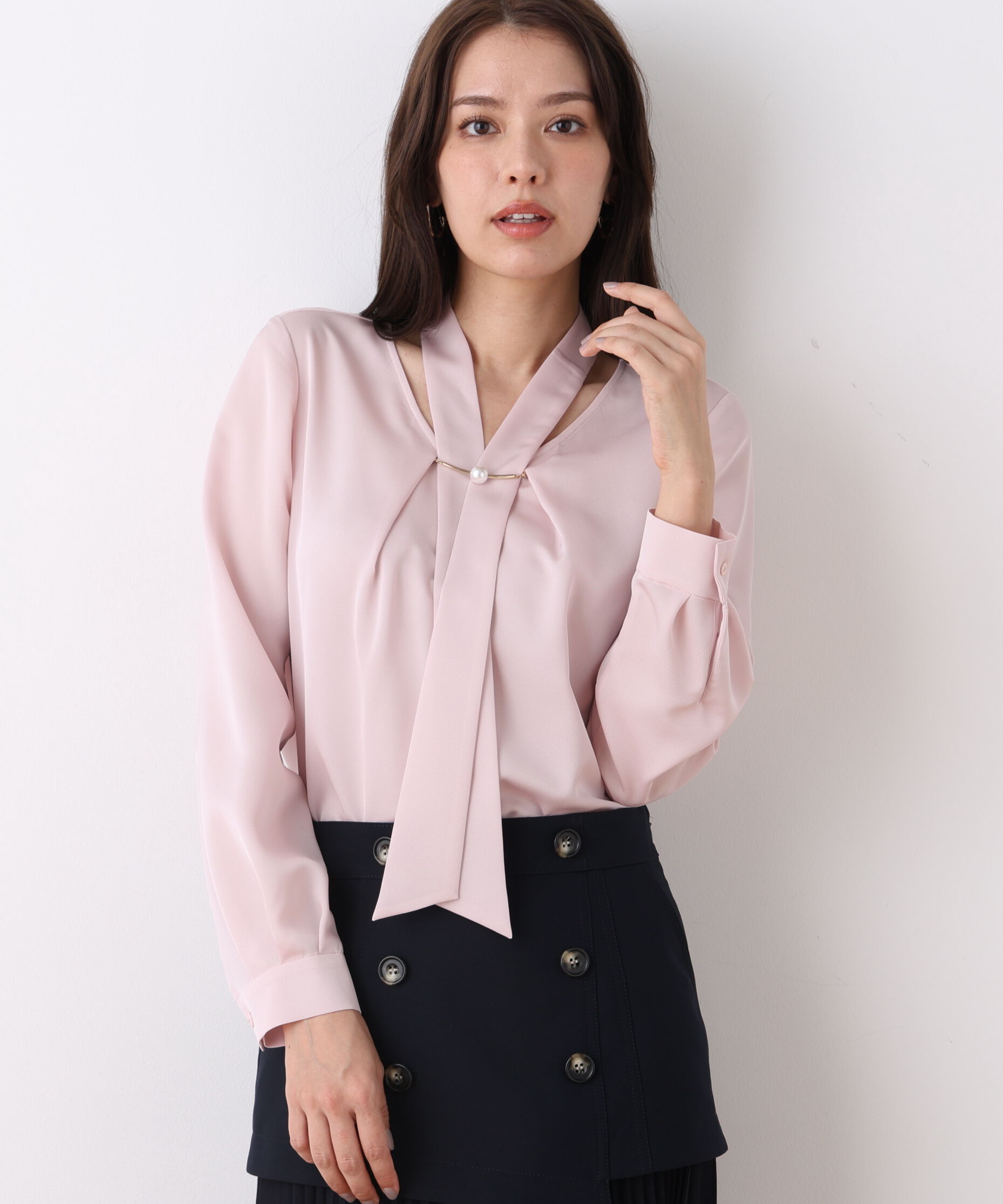  「２ＷＡＹボウタイブラウス」|シャツ・ブラウス|ピンク