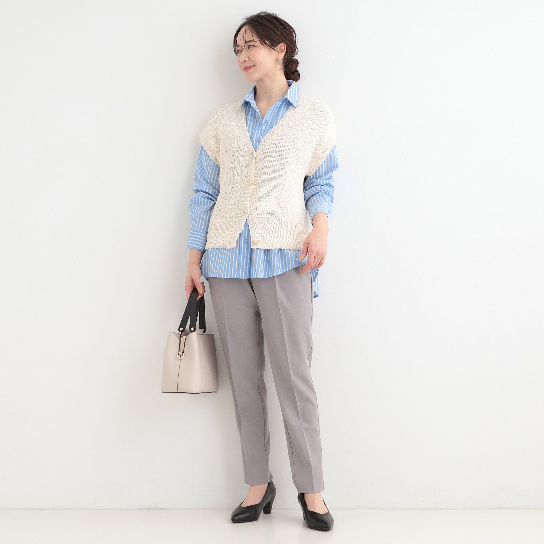 SHOO･LA･RUE「【S-LL】シーズン問わず合わせやすい レギュラーカラーシャツ」|シャツ・ブラウス|