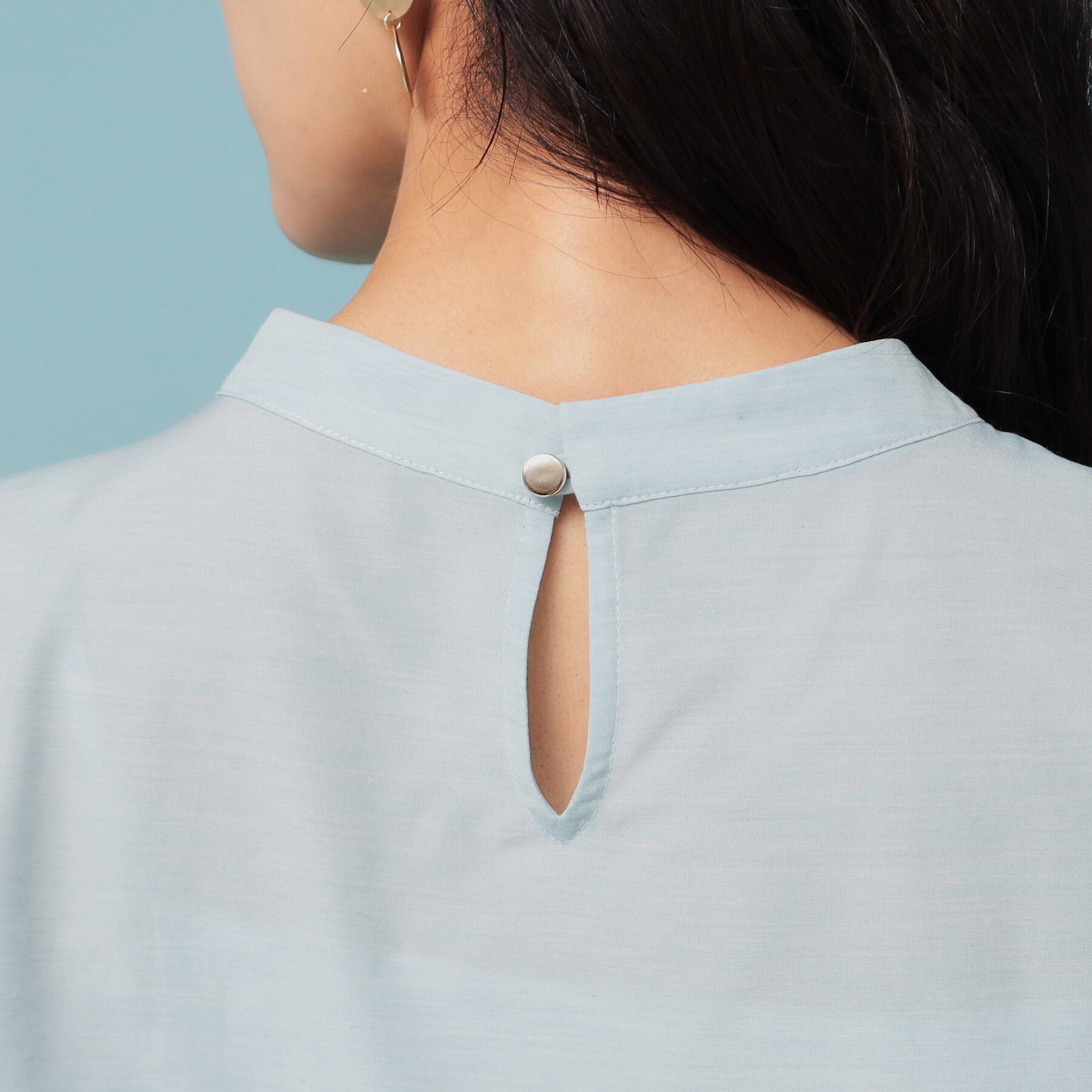 SunaUna「【きれいめ／定番シルエット】スタンドネックブラウス」|シャツ・ブラウス|