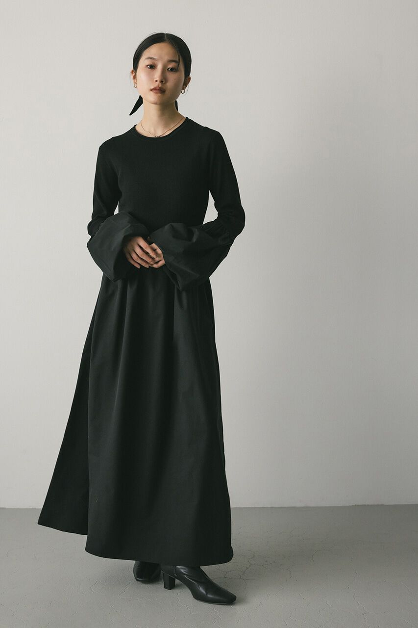 STYLEMIXER「コクーンスリーブコンビネーションニットワンピース」|ワンピース|