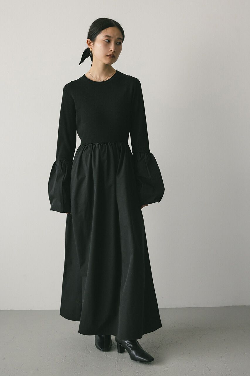 STYLEMIXER「コクーンスリーブコンビネーションニットワンピース」|ワンピース|