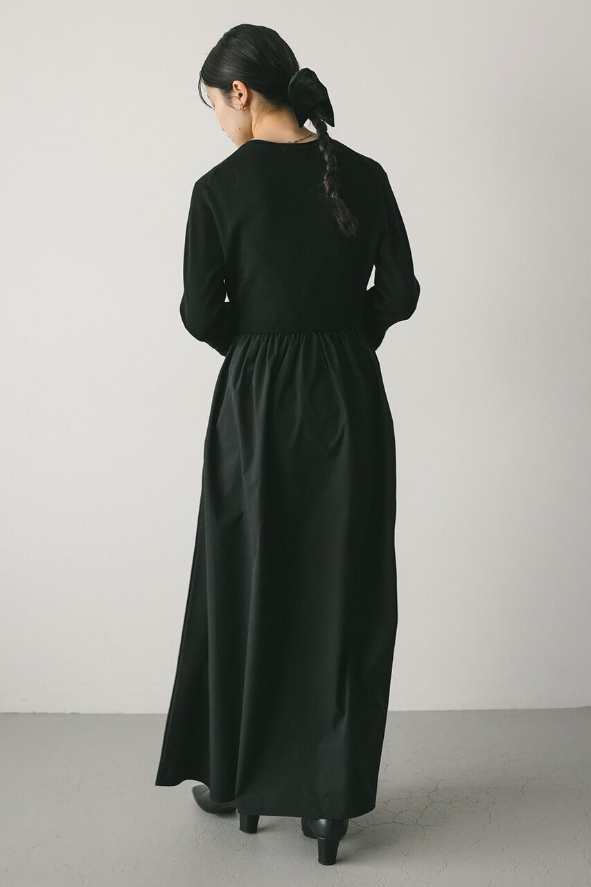 STYLEMIXER「コクーンスリーブコンビネーションニットワンピース」|ワンピース|