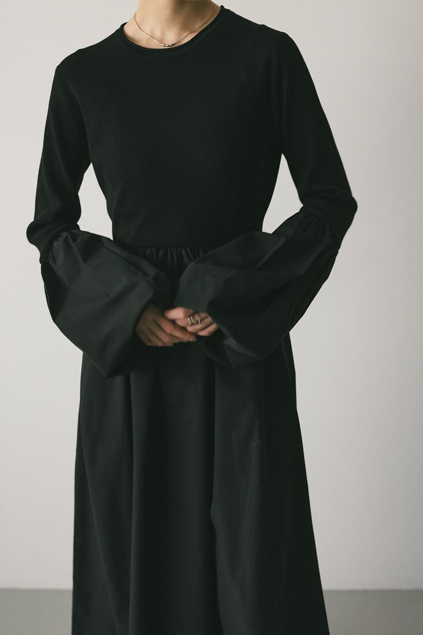 STYLEMIXER「コクーンスリーブコンビネーションニットワンピース」|ワンピース|