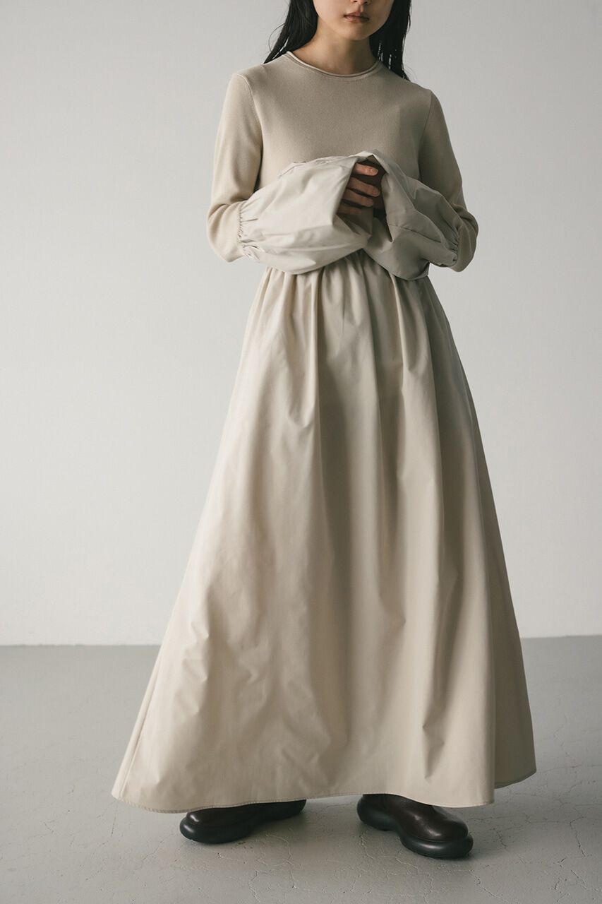 STYLEMIXER「コクーンスリーブコンビネーションニットワンピース」|ワンピース|