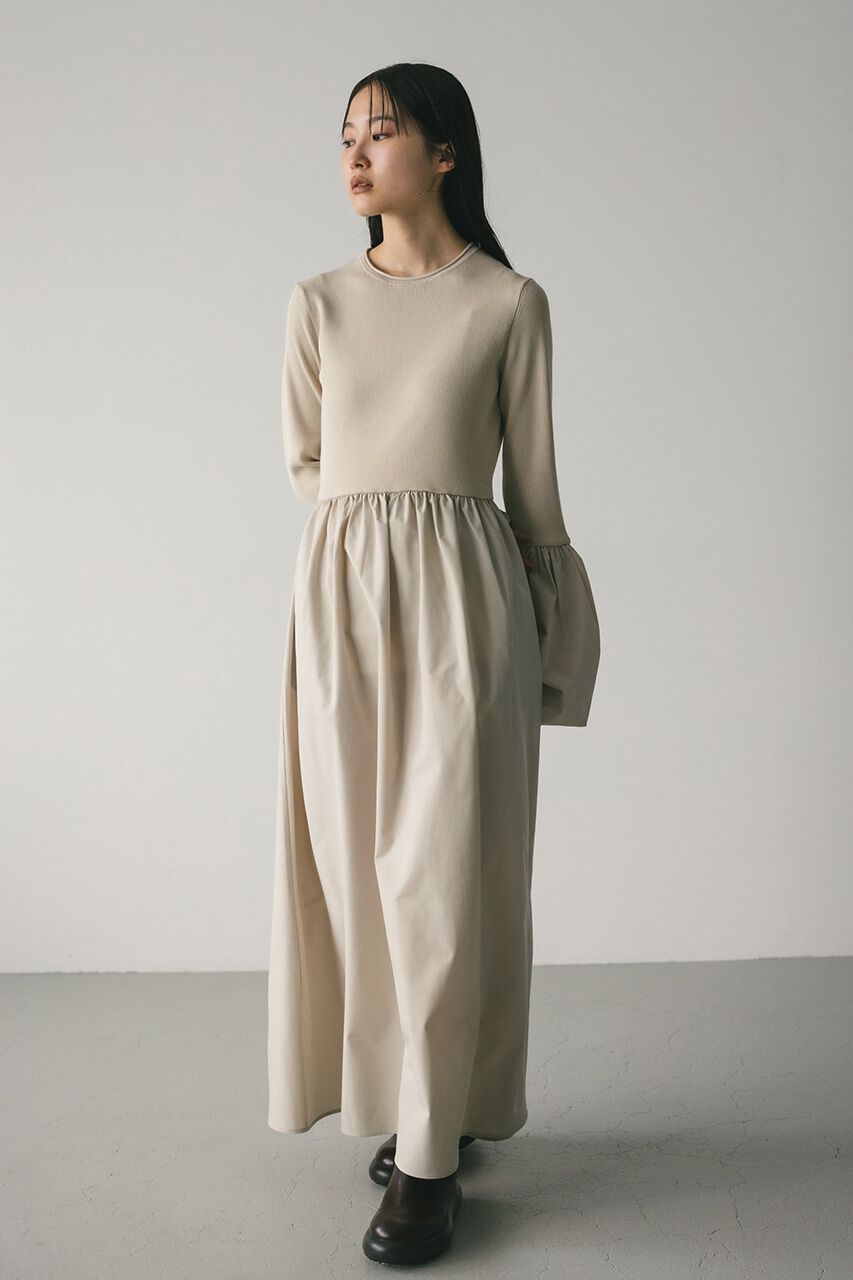 STYLEMIXER「コクーンスリーブコンビネーションニットワンピース」|ワンピース|