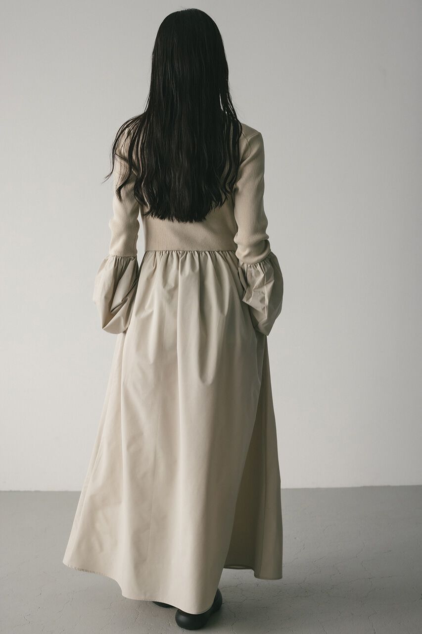 STYLEMIXER「コクーンスリーブコンビネーションニットワンピース」|ワンピース|