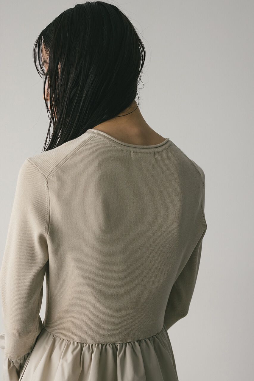 STYLEMIXER「コクーンスリーブコンビネーションニットワンピース」|ワンピース|