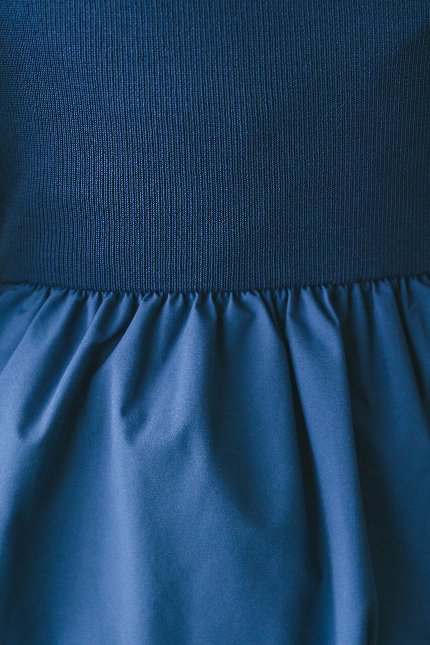 STYLEMIXER「コクーンスリーブコンビネーションニットワンピース」|ワンピース|