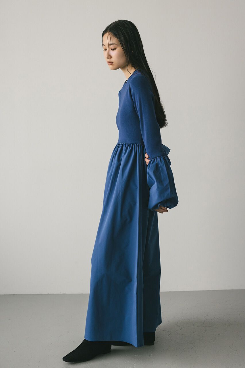 STYLEMIXER「コクーンスリーブコンビネーションニットワンピース」|ワンピース|