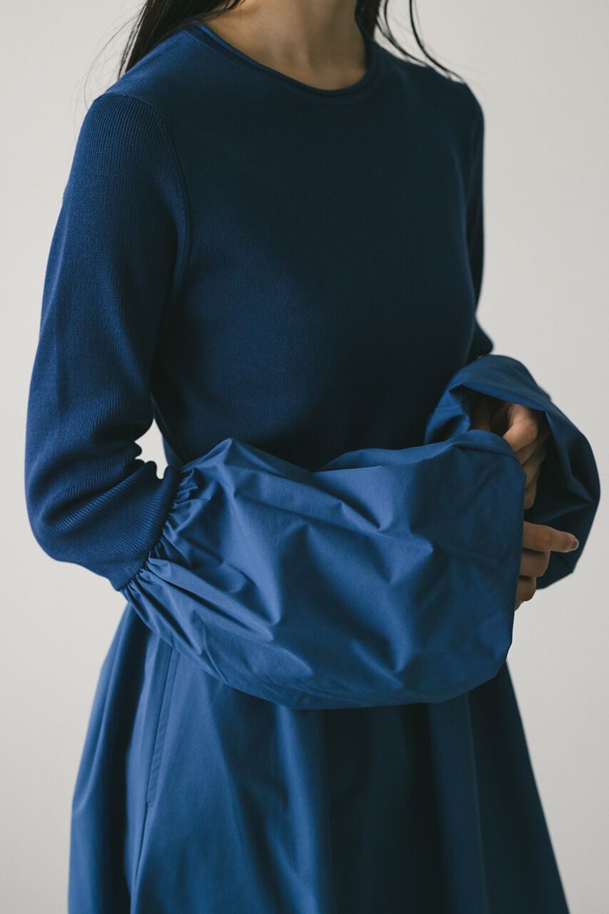 STYLEMIXER「コクーンスリーブコンビネーションニットワンピース」|ワンピース|