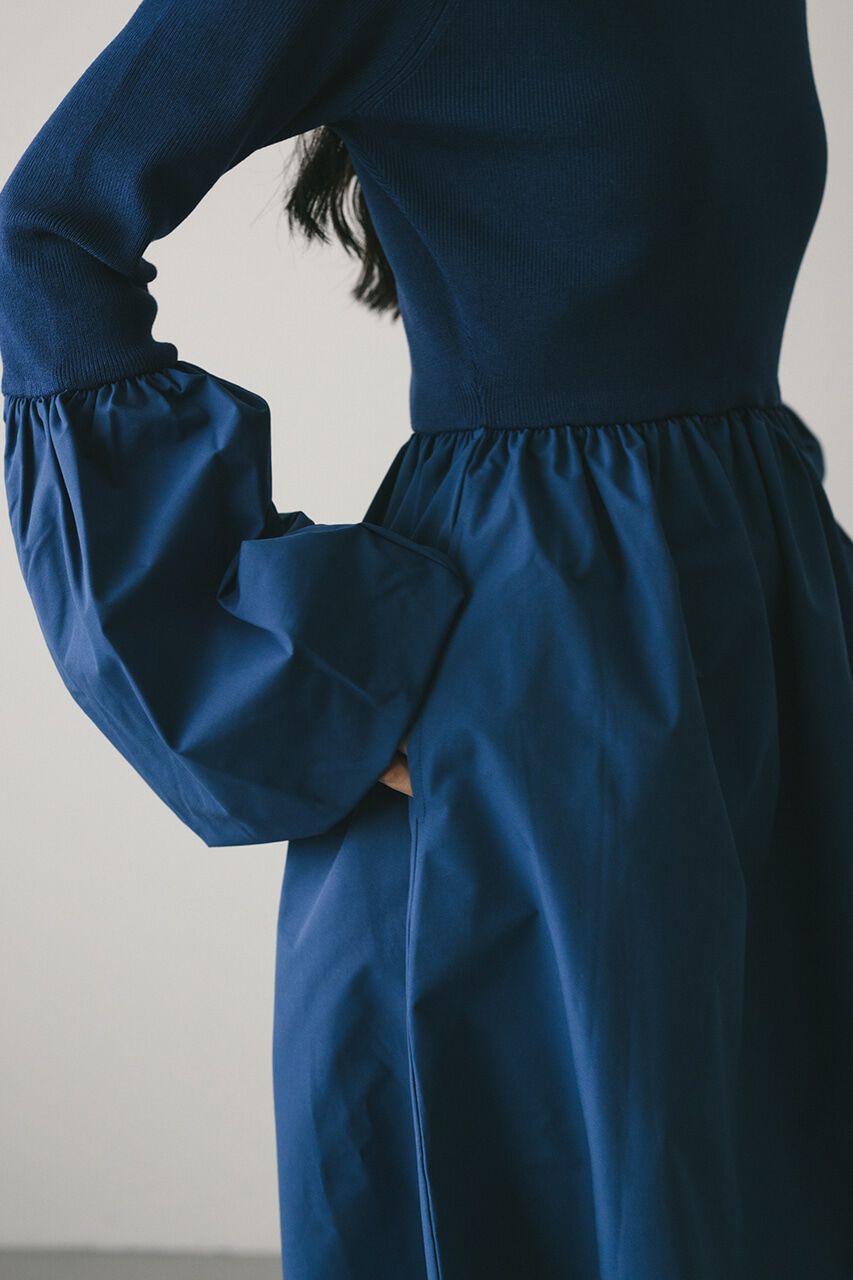 STYLEMIXER「コクーンスリーブコンビネーションニットワンピース」|ワンピース|