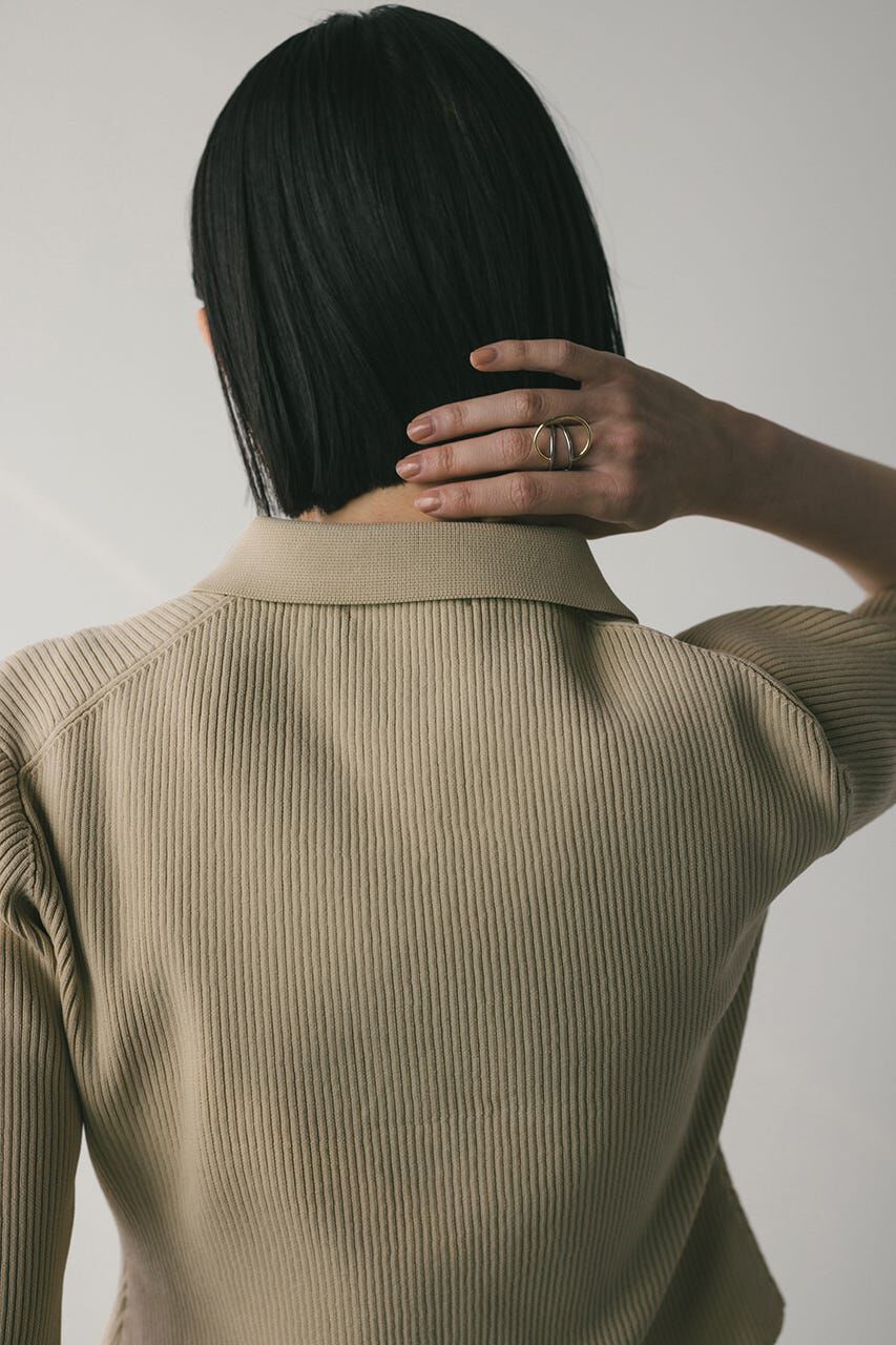 STYLEMIXER「2ピースハーフスリーブポロニットワンピース」|ワンピース|