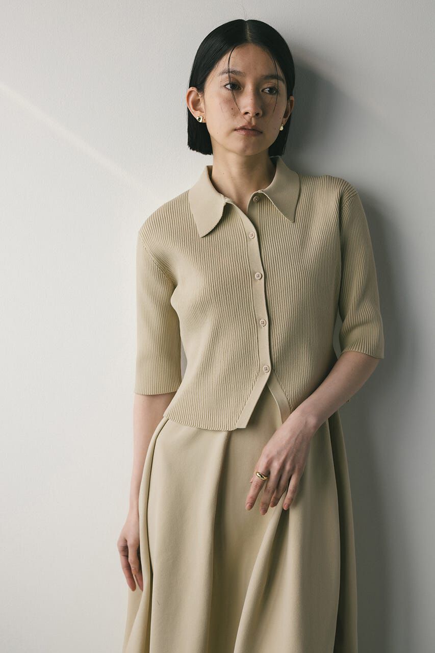 STYLEMIXER「2ピースハーフスリーブポロニットワンピース」|ワンピース|