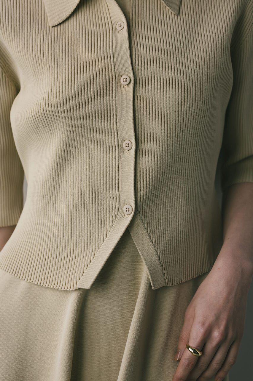 STYLEMIXER「2ピースハーフスリーブポロニットワンピース」|ワンピース|