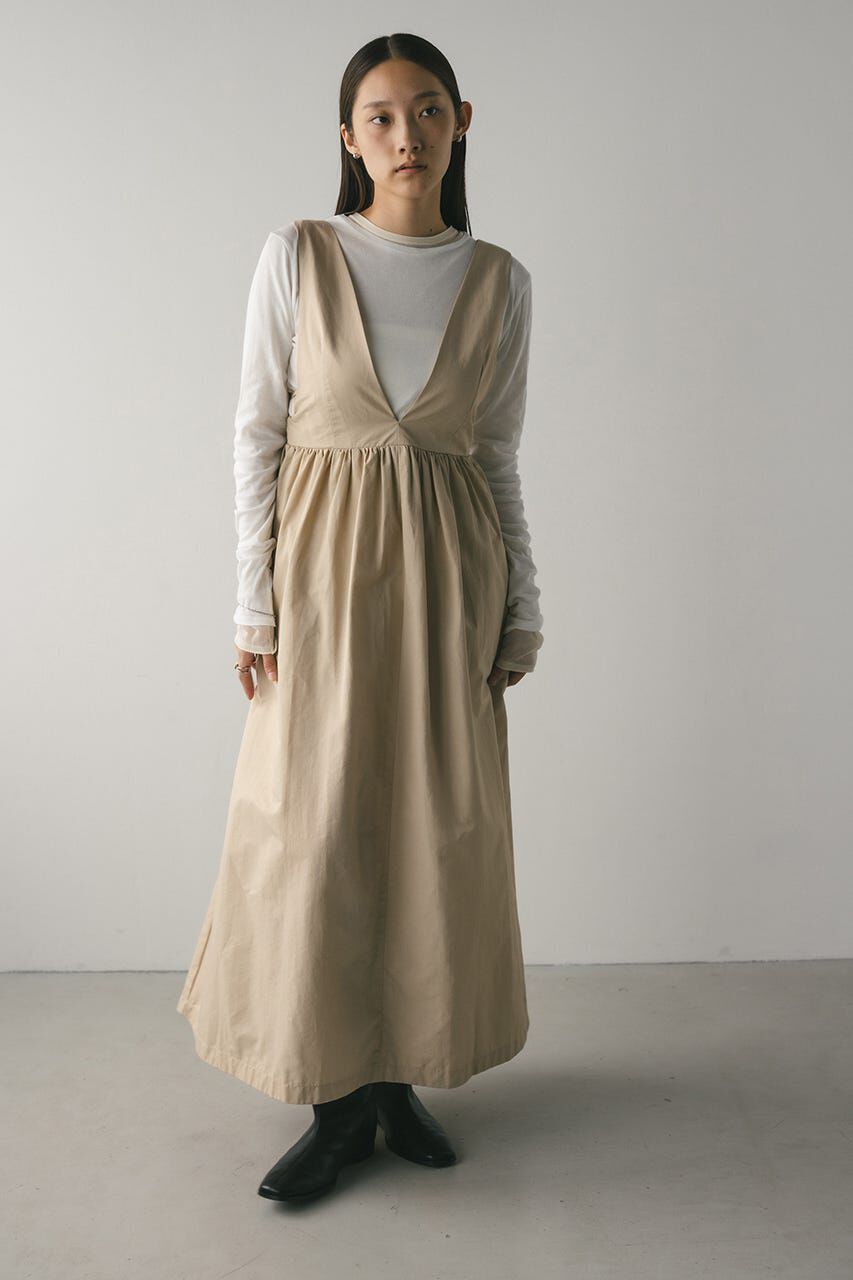 STYLEMIXER「ディープVジャンパースカート」|ワンピース|