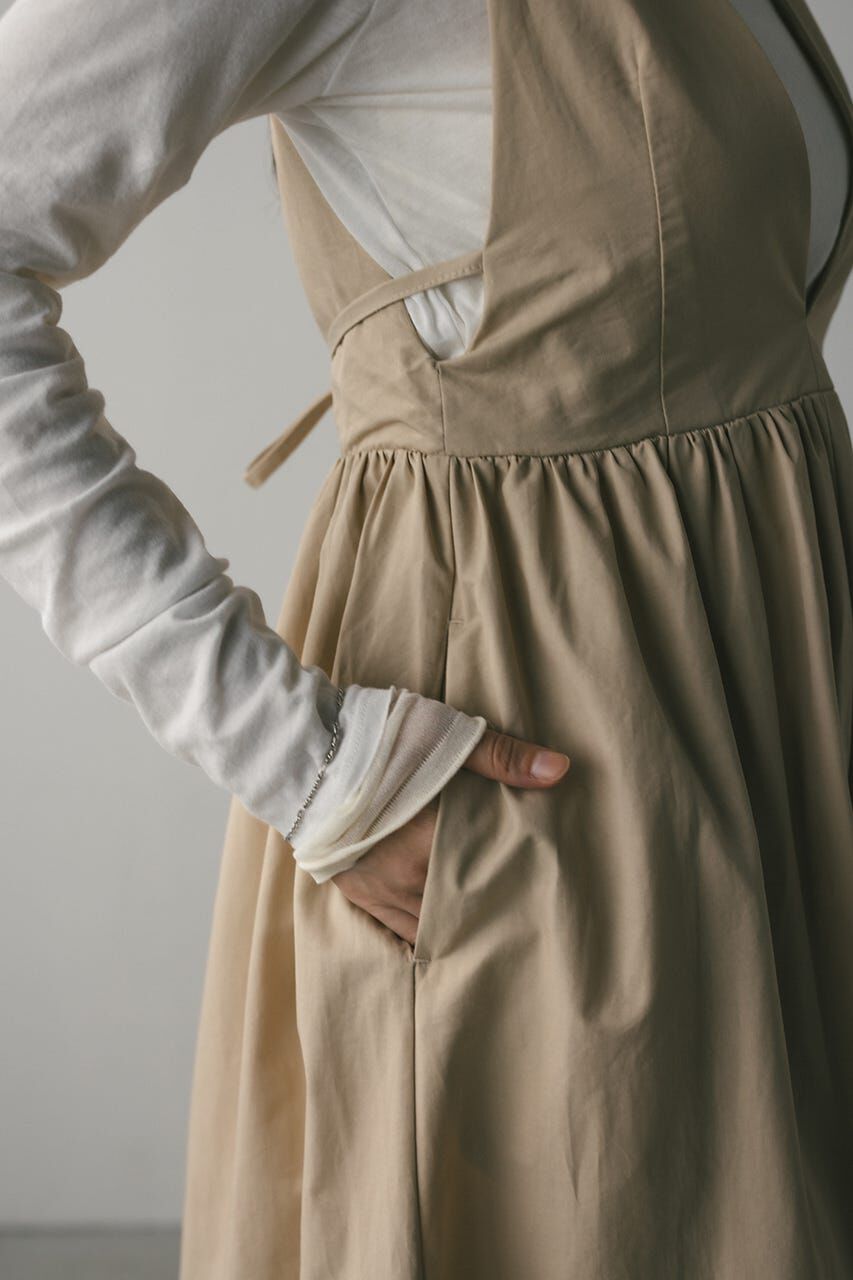 STYLEMIXER「ディープVジャンパースカート」|ワンピース|