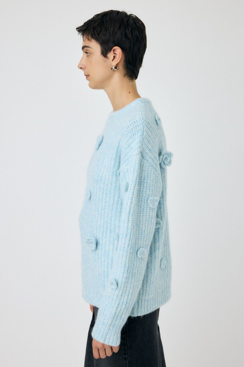 MOUSSY「FLORAL MOTIF OVER セーター」|ニット・セーター|