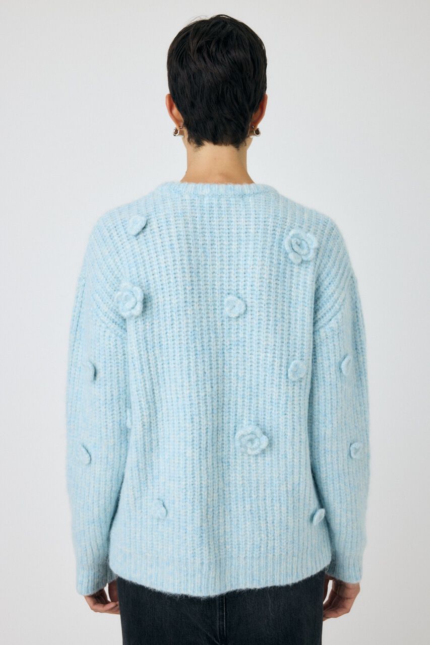 MOUSSY「FLORAL MOTIF OVER セーター」|ニット・セーター|