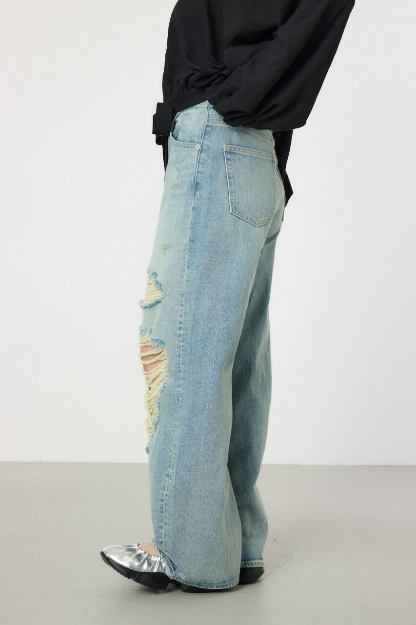 RODEO CROWNS「Hard Crash looseワイドデニム」|デニム|