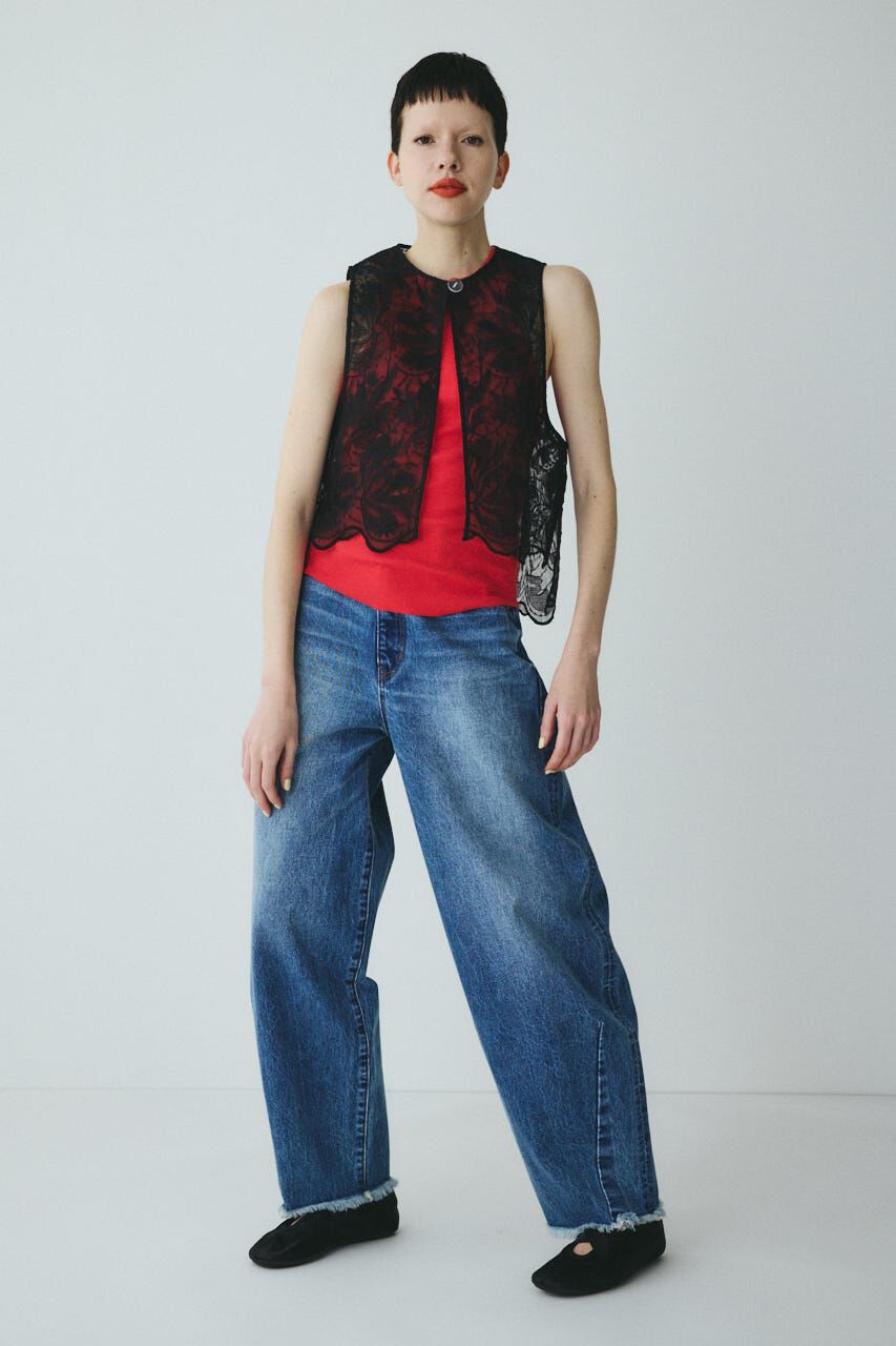 HeRIN.CYE「［予約］Lace vest」|ダウンベスト・ベスト|