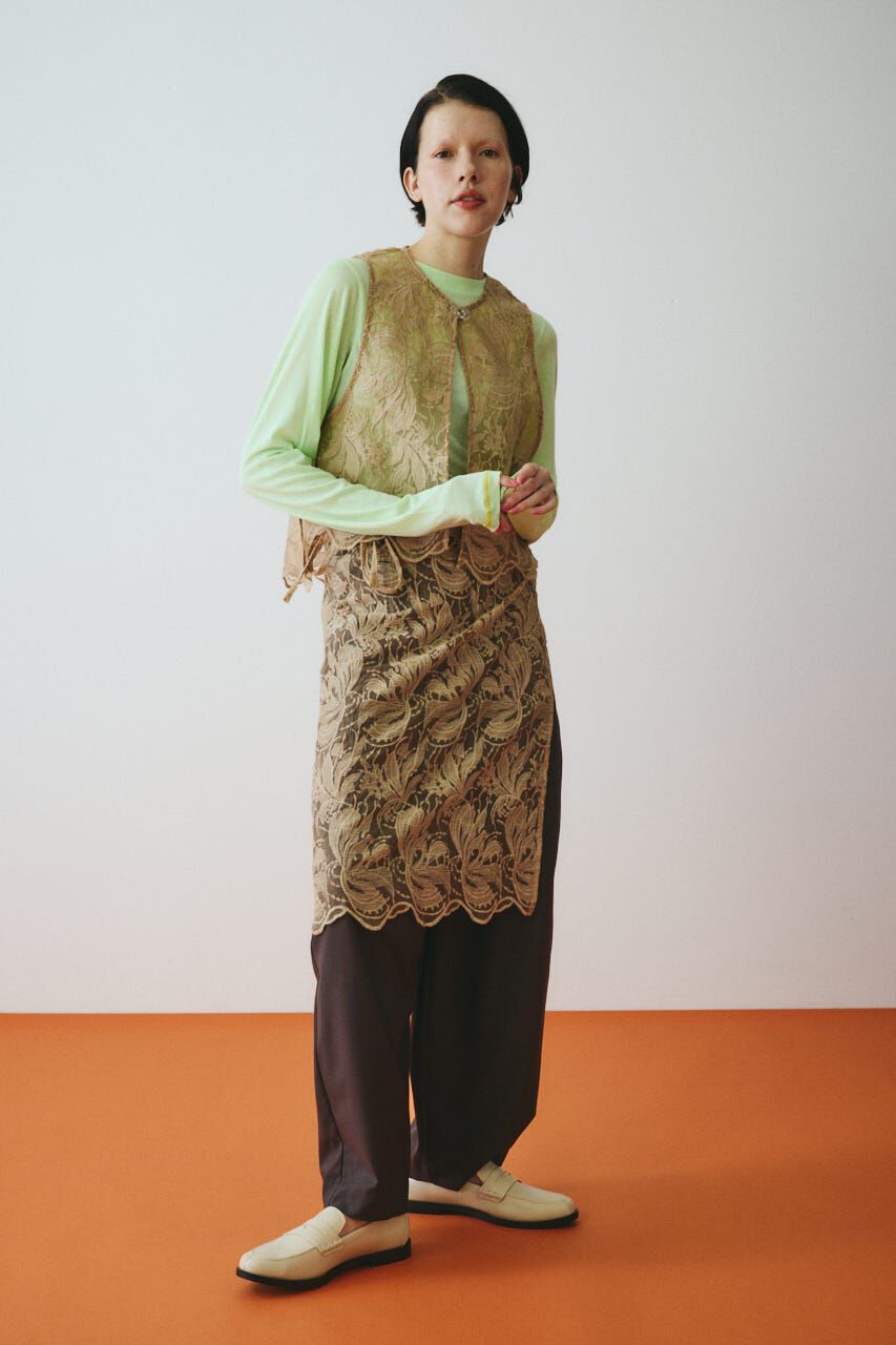 HeRIN.CYE「［予約］Lace vest」|ダウンベスト・ベスト|