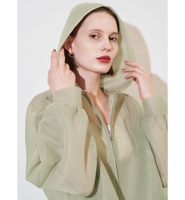 ELENDEEK「MESH BONDING HOODIE」|ブルゾン・スタジャン|