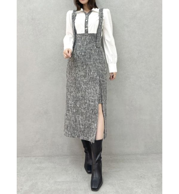 dazzlin「ハイウエストジャンスカドッキングワンピース」|ワンピース|