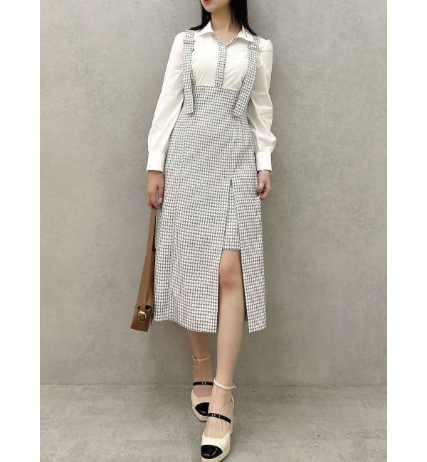 dazzlin「ハイウエストジャンスカドッキングワンピース」|ワンピース|