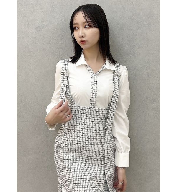 dazzlin「ハイウエストジャンスカドッキングワンピース」|ワンピース|