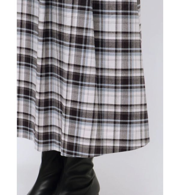 MERCURYDUO「オリジナルチェックコルセットフレアスカート」|スカート|