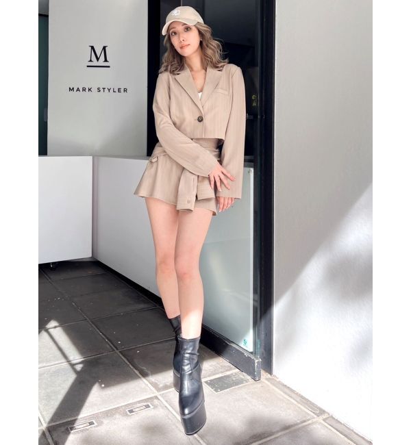 GYDA「ショートジャケット【SETUP着用可】」|テーラードジャケット|