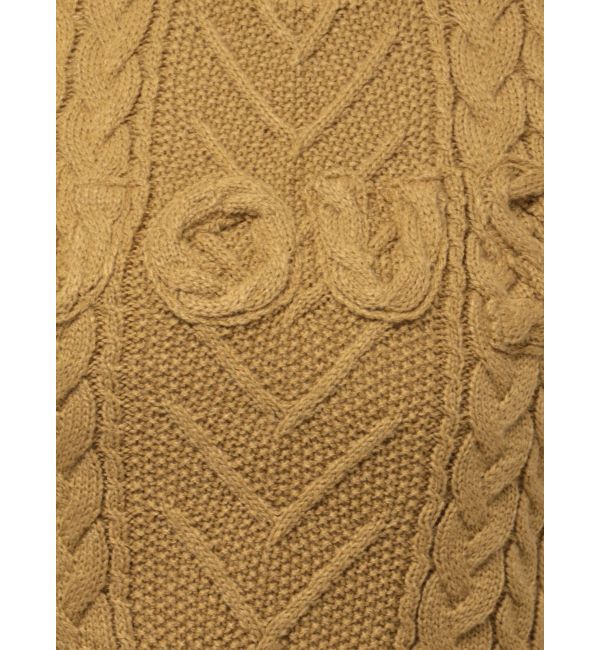 GYDA「NOUSノースリケーブルニットトップス」|ニット・セーター|