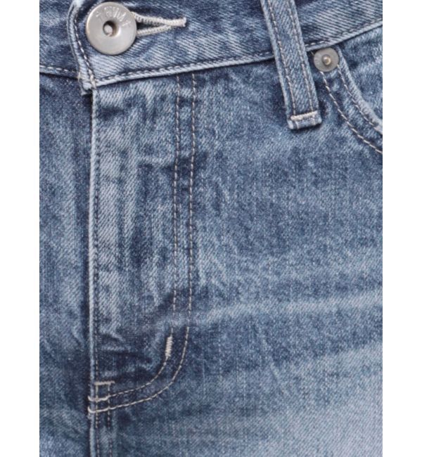 GYDA「ミドルウエストSIDE RIPPEDフレアデニムパンツ」|デニム|