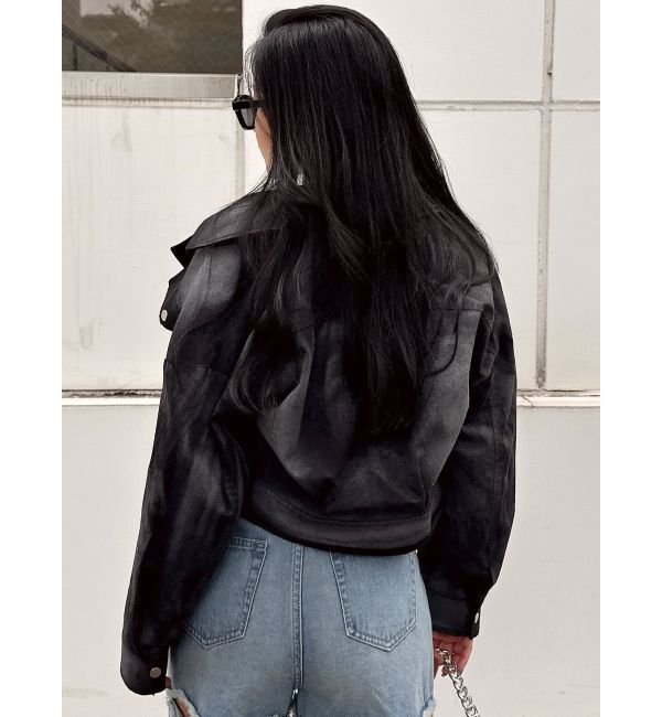 GYDA「Paintショートライダースジャケット」|その他|