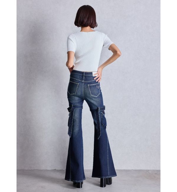 GYDA「SymmetryGYDA ハーフスリーブニットトップス」|ニット・セーター|