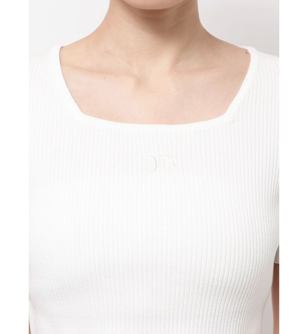 GYDA「SymmetryGYDA ハーフスリーブニットトップス」|ニット・セーター|
