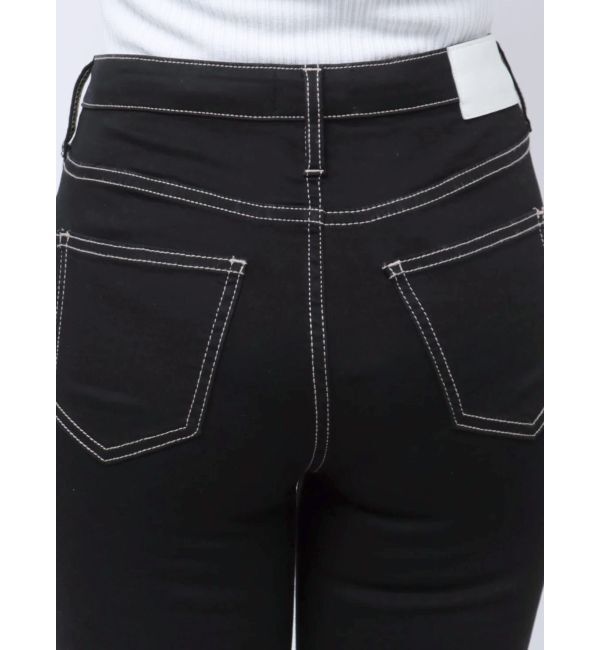 GYDA「【TINY】ハイウエストワンウォッシュスキニーパンツ」|デニム|