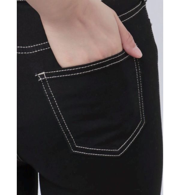 GYDA「【TINY】ハイウエストワンウォッシュスキニーパンツ」|デニム|