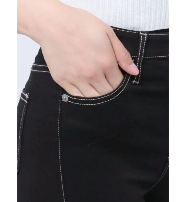 GYDA「【TINY】ハイウエストワンウォッシュスキニーパンツ」|デニム|