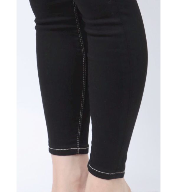 GYDA「【TINY】ハイウエストワンウォッシュスキニーパンツ」|デニム|