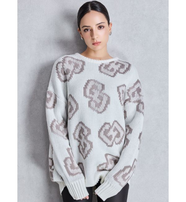 GYDA「GG FRAMEニットトップス」|ニット・セーター|