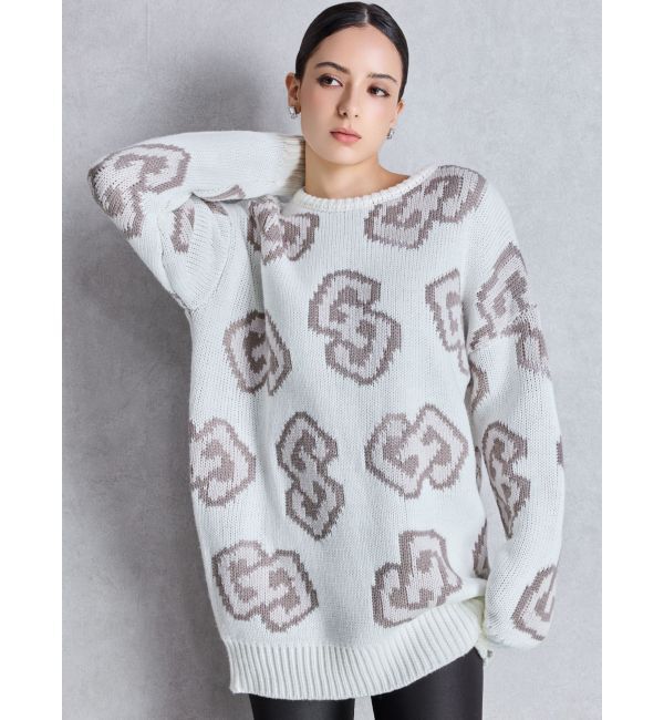 GYDA「GG FRAMEニットトップス」|ニット・セーター|