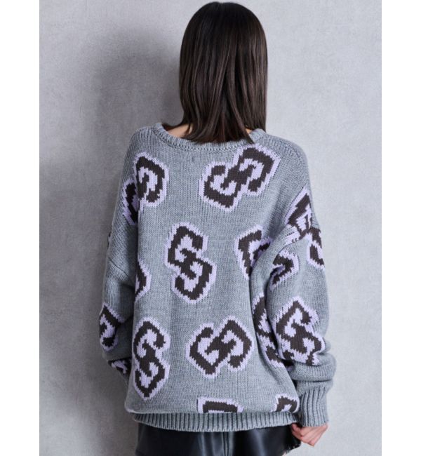 GYDA「GG FRAMEニットトップス」|ニット・セーター|
