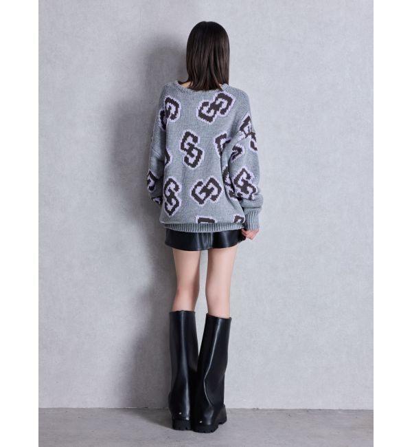 GYDA「GG FRAMEニットトップス」|ニット・セーター|