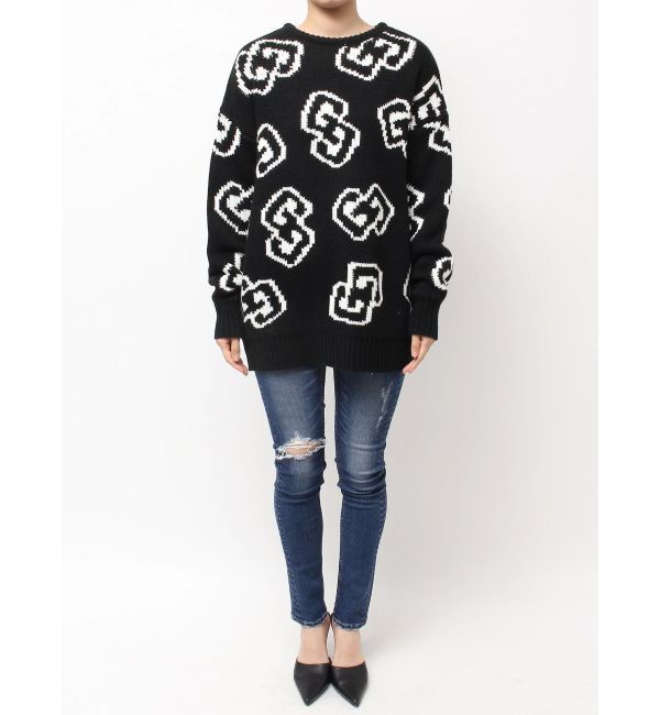 GYDA「GG FRAMEニットトップス」|ニット・セーター|