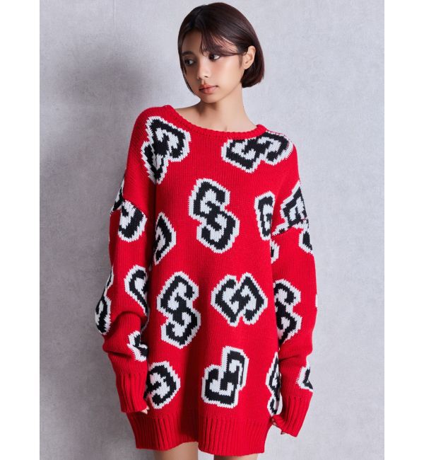 GYDA「GG FRAMEニットトップス」|ニット・セーター|