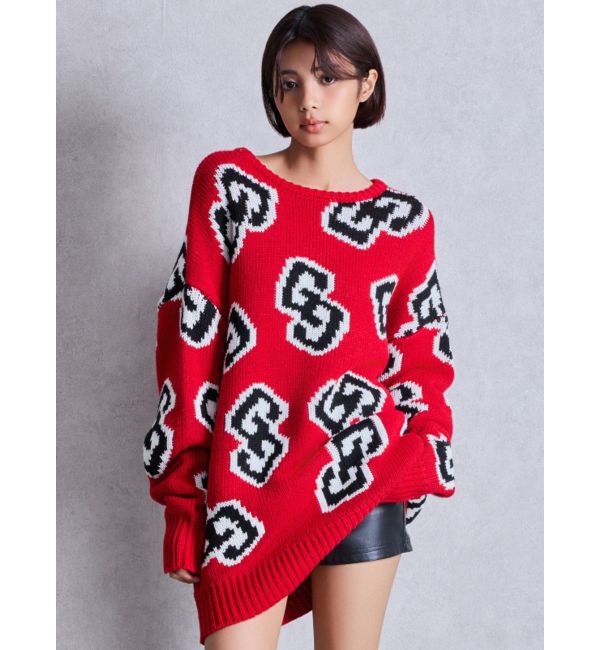 GYDA「GG FRAMEニットトップス」|ニット・セーター|